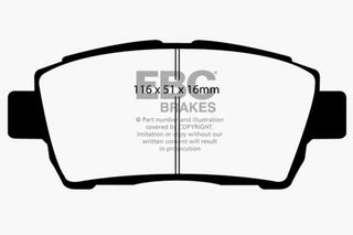 EBC Ultimax2 Brake Pads (FRONT): Scion iQ 2012 - 2015