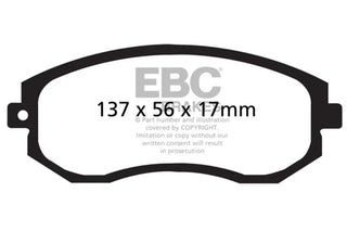 EBC Ultimax2 Front Brake Pads: Fits Most BRZ/FR-S/86/GR86 Models