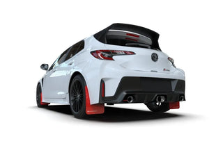 Rally Armor Mud Flap (REAR): Toyota GR Corolla 2023 - 2025 w/ White Logo