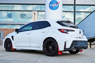 Rally Armor Mud Flap (REAR): Toyota GR Corolla 2023 - 2025 w/ White Logo