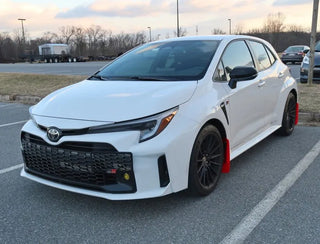 Rally Armor Mud Flap (REAR): Toyota GR Corolla 2023 - 2025 w/ White Logo
