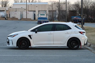 Rally Armor Mud Flap (REAR): Toyota GR Corolla 2023 - 2025 w/ White Logo
