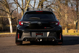 Rally Armor Mud Flap (REAR): Toyota GR Corolla 2024 - 2025 w/ Light Blue Logo