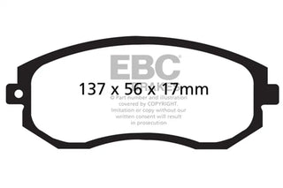 EBC Bluestuff Front Brake Pads: Fits Most BRZ/FR-S/86/GR86 Models