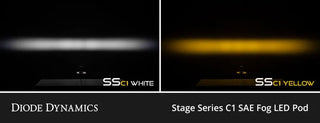 Diode Dynamics SSC1 LED Fog Light Kit: Toyota GR Corolla 2023 - 2024 Yellow SAE Fog