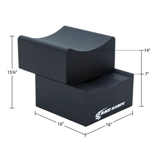 Race Ramps Supercar Wheel Crib (PAIR): Fits Most Models (14" Lift)