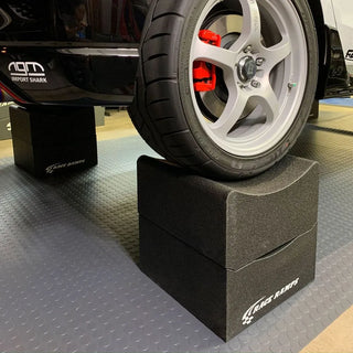Race Ramps Supercar Wheel Crib (PAIR): Fits Most Models (14" Lift)