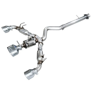 AWE Tuning Track Edition Catback Exhaust: Toyota GR Corolla 2023 - 2025 w/ Chrome Silver Tips