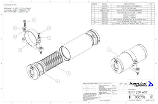 Injector Dynamics In-Line Fuel Filter: Fits Most Models