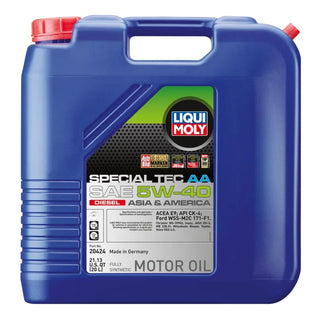 LIQUI MOLY Special Tec AA Motor Oil SAE 5W40 Diesel: Fits Most Models