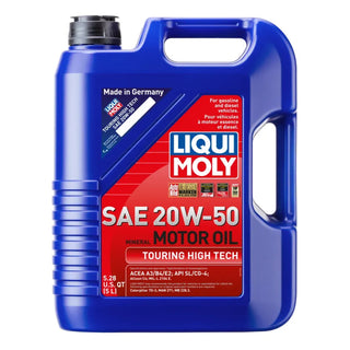 Liqui Moly Touring High Tech Motor Oil SAE 20W50: Fits Most Models