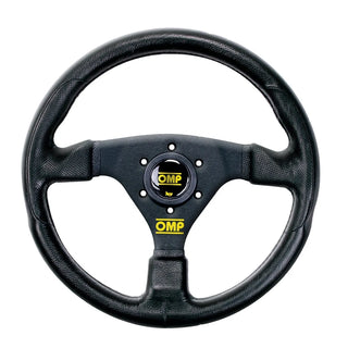 OMP G 330mm Steering Wheel Leather w/ Perforated Grip and Black Stitching: Fits Most Models