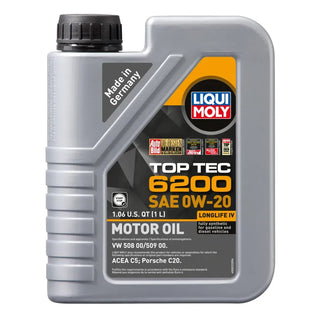 LIQUI MOLY Top Tec 6200 Motor Oil SAE 0W20: Toyota GR Supra (2020-25)