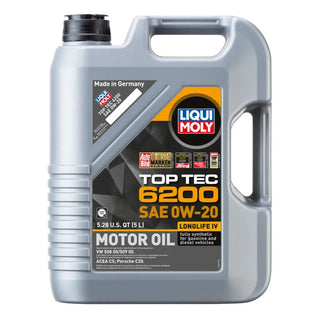 LIQUI MOLY Top Tec 6200 Motor Oil SAE 0W20: Toyota GR Supra (2020-2025)
