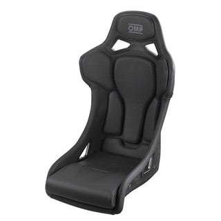 OMP Racing RT Fixed Back Seat (LEATHER) w/ Carbon Fiber Shell: Fits Most Models