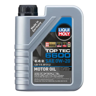 LIQUI MOLY Top Tec 6600 Motor Oil: Fits Most Toyota, Subaru, Scion Gasoline Engines