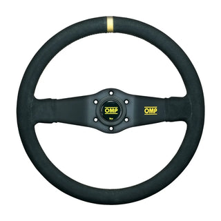 OMP Racing Rally Steering Wheel (350mm Deep Dish Suede Black): Fits Most Models