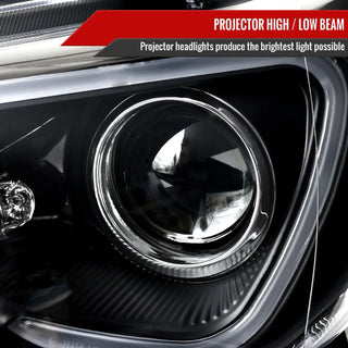 Spec D Projector Headlights w/ Sequential Signal (Matte Black): Scion FRS 2013 - 2016
