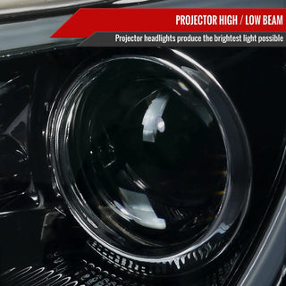 Spec D Projector Headlights w/ LED Light Bar (Smoke): Scion FRS 2013 - 2016
