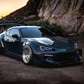Spec D Projector Headlights w/ LED Light Bar (Smoke): Scion FRS 2013 - 2016