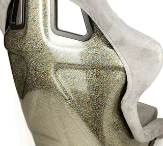 NRG Prisma Ultra Fixed Back Racing Seat: Fits Most Scion & Subaru Models w/ Gold Flake Shell