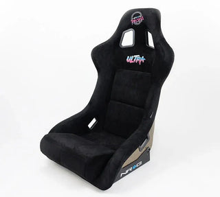 NRG Prisma Ultra Fixed Back Racing Seat w/ Gold Flake Shell: Fits Most Models