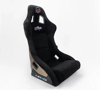 NRG Prisma Ultra Fixed Back Racing Seat w/ Gold Flake Shell: Fits Most Models