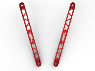 aFe CONTROL Stainless Steel Front Suspension Strut Brace (FRONT): Toyota GR Supra (20-24) Burnt Blue Bolts