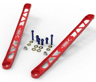aFe CONTROL Stainless Steel Front Suspension Strut Brace (FRONT): Toyota GR Supra (20-24) Burnt Blue Bolts