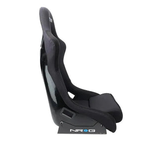 NRG Fiber Glass Fixed Back Racing Seat (MEDIUM) Black