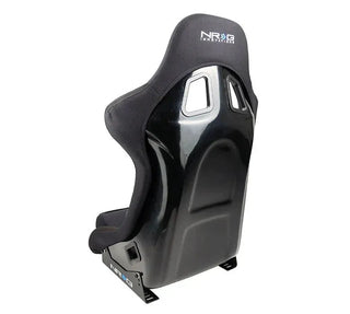 NRG Fiber Glass Fixed Back Racing Seat (MEDIUM) Black