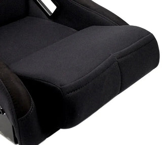 NRG Fiber Glass Fixed Back Racing Seat (MEDIUM) Black