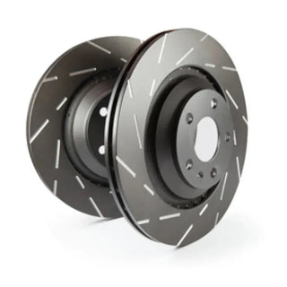 EBC USR Slotted Rear Brake Rotors (PAIR): Toyota GR Supra 2020 -6 (w/ 13" Brake Rotors)