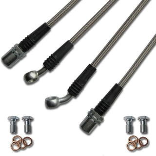 Technafit Stainless Brake Lines (Front & Rear): Fits Subaru BRZ, Toyota 86 & Scion FR-S