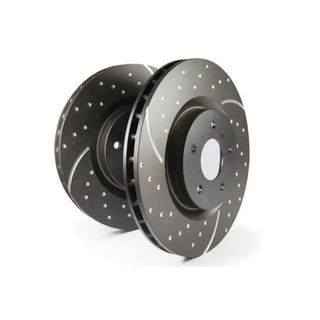 EBC GD Drilled & Slotted Front Brake Rotors (PAIR): 2016 Scion iA