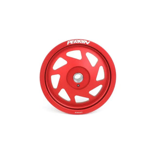 Perrin Lightweight Crank Pulley (Red): Toyota GR86 & Subaru BRZ 2.4L 2022 - 2026