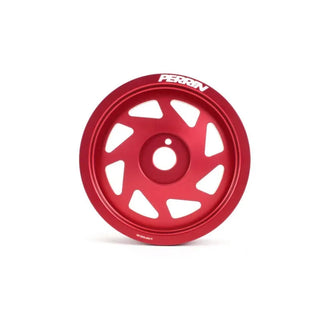 Perrin Lightweight Crank Pulley (Red): Scion FRS (13-16) / Subaru BRZ (13-20) / Toyota 86 (17-20)