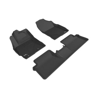 3D MAXpider Kagu Floormats Set (Black, Both Rows): Scion iM / Toyota Corolla iM 2016