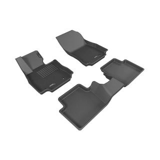 3D MAXpider Kagu Floormats Set (Black, Both Rows): 2016 Scion iA
