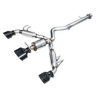 AWE Track Edition Cat-Back Exhaust (Black Tips): Toyota GR Corolla 1.6L Turbo 2023 - 2024
