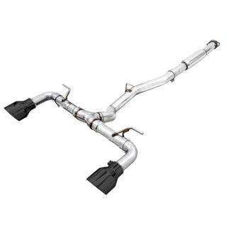 AWE Track Edition Cat-Back Exhaust (Black Tips): Toyota GR86 & Subaru BRZ 2.4L 2022 - 2024