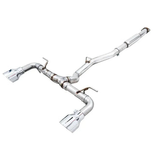AWE Track Edition Cat-Back Exhaust (Polished Tips): Toyota GR86 & Subaru BRZ 2.4L 2022 - 2024