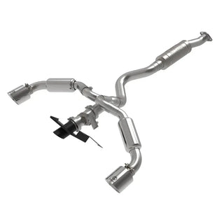 aFe Gemini XV Cat-Back Exhaust System: Fits 2023-2024 Toyota GR Corolla 1.6L Turbo