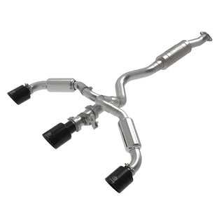 AFE Gemini XV Cat-Back Exhaust System (Black Tips): Toyota GR Corolla 1.6L Turbo 2023 - 2024