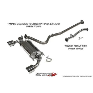 Tanabe Medallion Touring Exhaust System: Fits Most BRZ/FR-S/86/GR86 Models