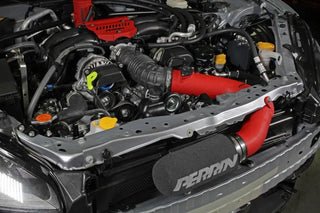 Perrin Cold Air Intake (Wrinkle Red): 	Toyota GR86 & Subaru BRZ 2.4L 2022 - 2026