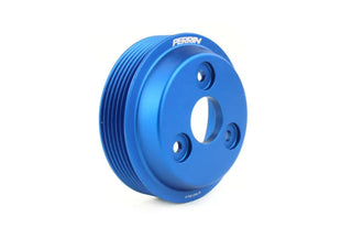 Perrin Water Pump Pulley (Blue): Toyota GR86 & Subaru BRZ 2.4L 2022 - 2026