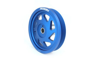 Perrin Lightweight Crank Pulley (Blue): Toyota GR86 & Subaru BRZ 2.4L 2022 - 2026