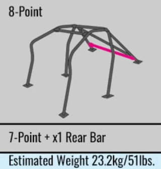 Cusco D1 Chromoly Roll Cage (LHD): Fits Most BRZ/FR-S/86 Models