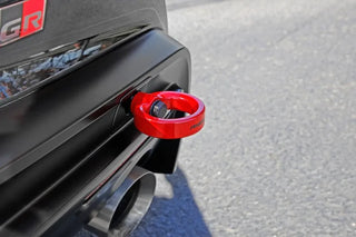 Perrin Rear Tow Hook Kit (Red): Toyota GR Supra 2020-2026